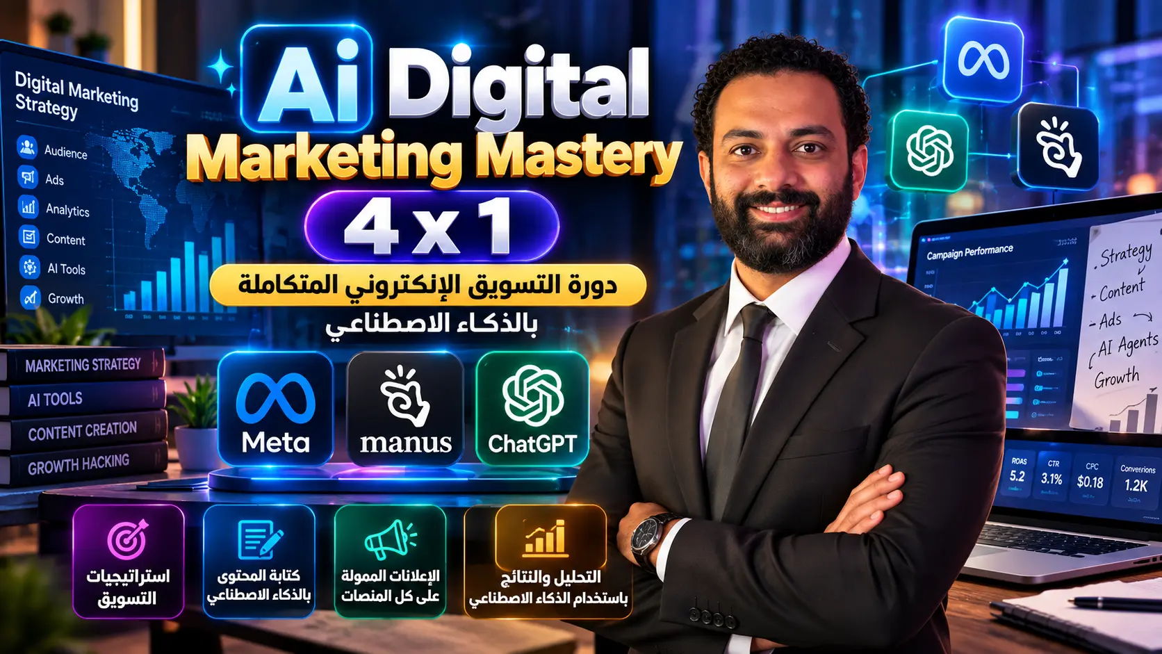 Ai Digital Marketing Mastery 4 x 1